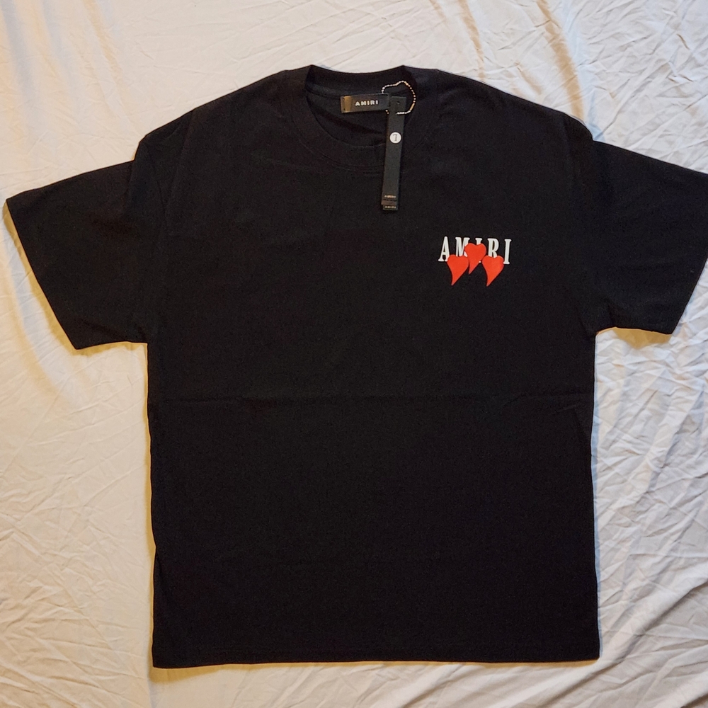 AMIRI Black Tee with Bold Red Design Brand New With Tags Size L